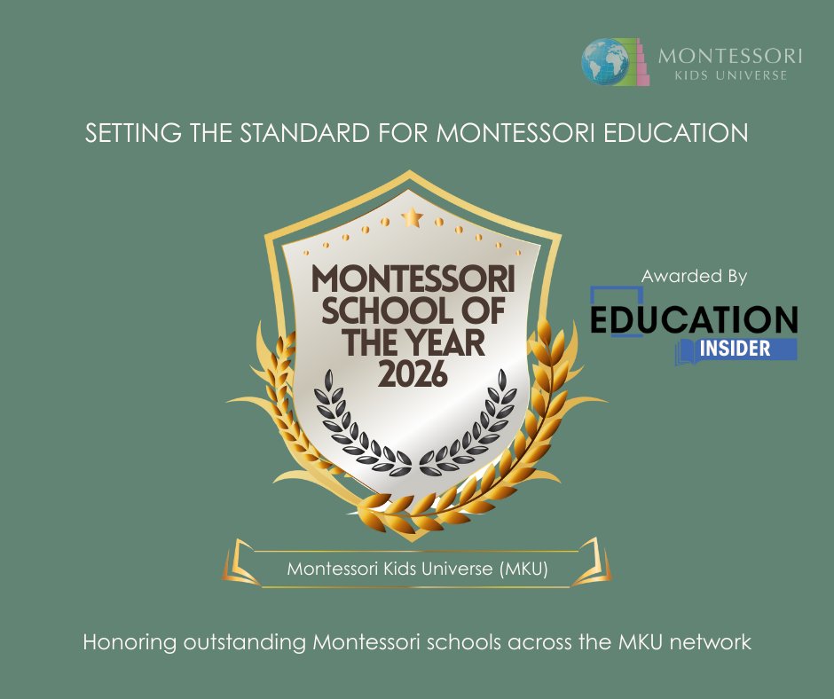 Montessori School of the Year 2026 Award Badge